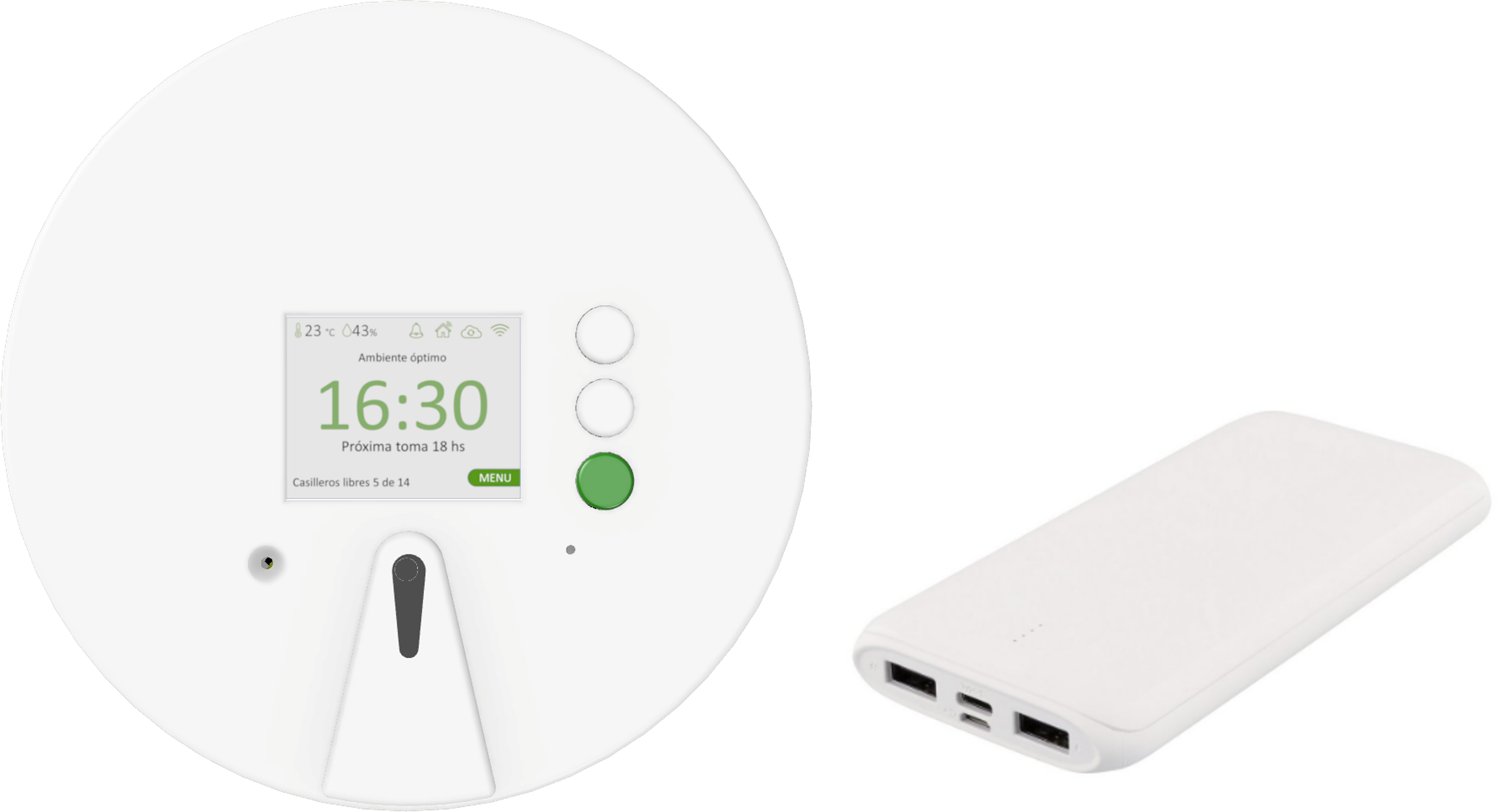 GALA con power bank portátil